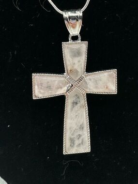 Clear Quarts Cross Pendant